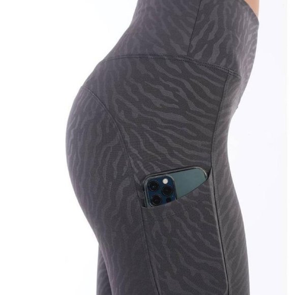 CM fashion pocketed zebra print leggings NWT - Picture 3 of 9